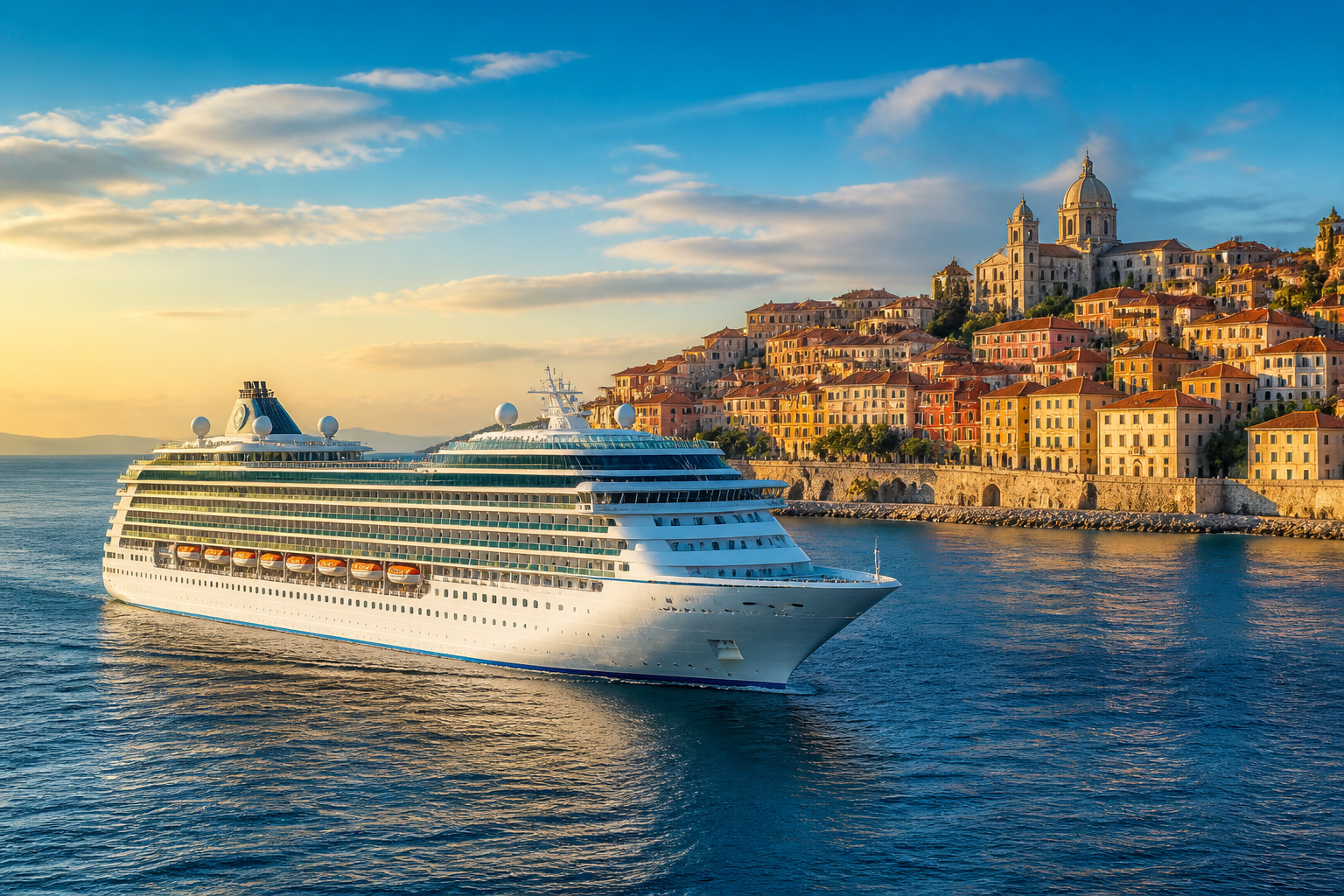 Croisiere en mediterranee ville italienne pittoresque